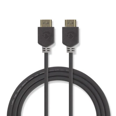 Καλώδιο NEDIS CVBW34000AT150 HDMI High Speed με Ethernet αρσενικό σε αρσενικό 15m ανθρακί χρώμα Καλώδιο NEDIS CVBW34000AT150 HDMI High Speed με Ethernet αρσενικό σε αρσενικό 15m ανθρακί χρώμα