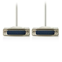 Καλώδιο NEDIS CCGP52100IV20 1:1 D-Sub 25 pin αρσενικό σε D-Sub 25 pin αρσενικό μήκους 2m