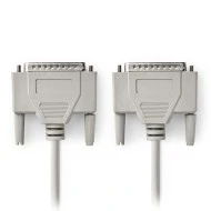Καλώδιο NEDIS CCGP52100IV20 1:1 D-Sub 25 pin αρσενικό σε D-Sub 25 pin αρσενικό μήκους 2m
