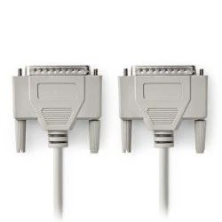 Καλώδιο NEDIS CCGP52100IV20 1:1 D-Sub 25 pin αρσενικό σε D-Sub 25 pin αρσενικό μήκους 2m