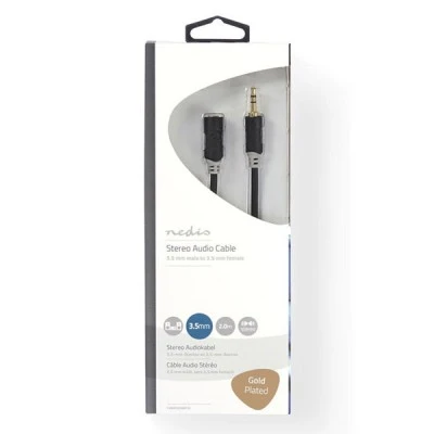 Καλώδιο προέκτασης ήχου NEDIS CABW22050AT20 3,5mm Stereo αρσ. - 3,5mm Stereo θηλ. 2m