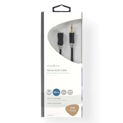 Καλώδιο προέκτασης ήχου NEDIS CABW22050AT20 3,5mm Stereo αρσ. - 3,5mm Stereo θηλ. 2m
