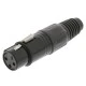 Βύσμα NEDIS COTP15902BK XLR 3-Pin θηλυκό
