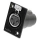 Βύσμα XLR NEDIS COTP15911BK 3-Pin θηλυκό σασί