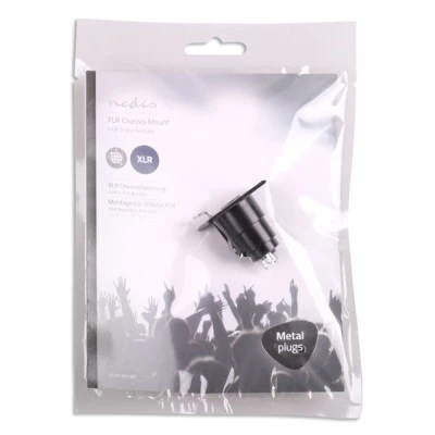 Βύσμα XLR NEDIS COTP15911BK 3-Pin θηλυκό σασί