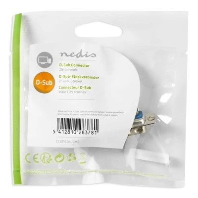 Βύσμα NEDIS CCGP52805ME RS232 25 pins αρσενικό
