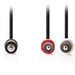 Καλώδιο NEDIS CAGB22200BK20 2x RCA αρσενικό σε 3,5mm Stereo αρσενικό μήκους 2m