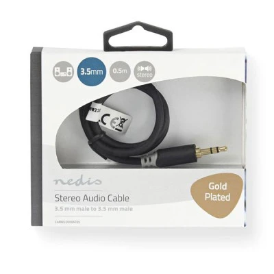 Καλώδιο ήχου NEDIS CABW22000AT05 3,5mm Stereo αρσενικό σε αρσενικό 0.50m