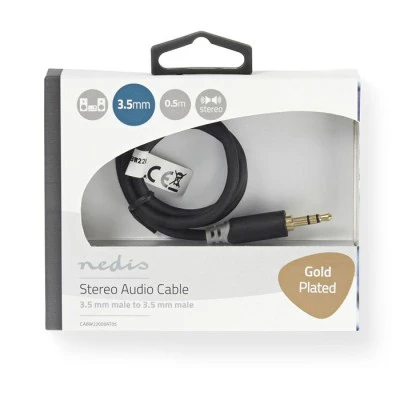 Καλώδιο ήχου NEDIS CABW22000AT05 3,5mm Stereo αρσενικό σε αρσενικό 0.50m