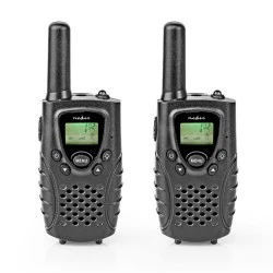 Walkie talkie NEDIS WLTK0800BK με εμβέλεια έως και 8 km με ένδειξη κατάστασης μπαταρίας