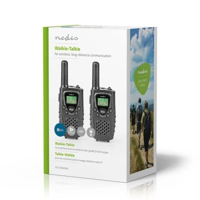Walkie talkie NEDIS WLTK0800BK με εμβέλεια έως και 8 km με ένδειξη κατάστασης μπαταρίας Walkie talkie NEDIS WLTK0800BK με εμβέλεια έως και 8 km με ένδειξη κατάστασης μπαταρίας