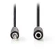 Καλώδιο προέκτασης ήχου NEDIS CAGB22050BK20 3,5mm Stereo αρσ. - 3,5mm Stereo θηλ. 2m