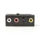 Αντάπτορας NEDIS CVGP31902BK Scart αρσενικό σε 3x RCA θηλυκό + S-Video θηλυκό