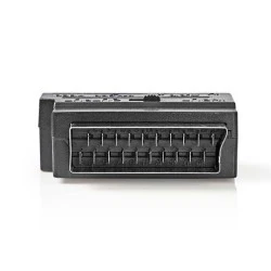 Αντάπτορας NEDIS CVGP31902BK Scart αρσενικό σε 3x RCA θηλυκό + S-Video θηλυκό