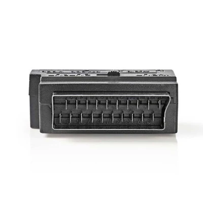 Αντάπτορας NEDIS CVGP31902BK Scart αρσενικό σε 3x RCA θηλυκό + S-Video θηλυκό
