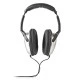 Ακουστικά NEDIS HPWD1201BK HiFi με 6 μέτρα καλώδιο και έλεγχο έντασης σε ασημί/μαύρο χρώμα