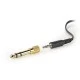 Ακουστικά NEDIS HPWD1201BK HiFi με 6 μέτρα καλώδιο και έλεγχο έντασης σε ασημί/μαύρο χρώμα