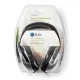 Ακουστικά NEDIS HPWD1201BK HiFi με 6 μέτρα καλώδιο και έλεγχο έντασης σε ασημί/μαύρο χρώμα