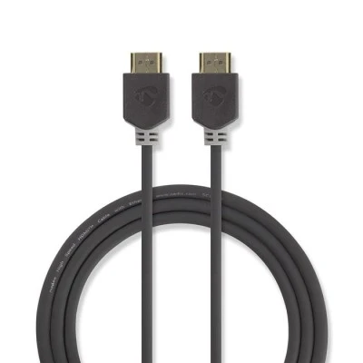 Καλώδιο HDMI High Speed NEDIS CVBW34000AT50 με Ethernet αρσενικό-αρσενικό 5.0m σε ανθρακί χρώμα