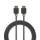 Καλώδιο HDMI High Speed NEDIS CVBW34000AT50 με Ethernet αρσενικό-αρσενικό 5.0m σε ανθρακί χρώμα