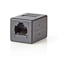 Μούφα NEDIS CCGB89010BK για RJ45 8x8 θηλ-θηλ σε μαύρο χρώμα