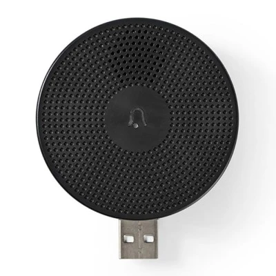 Ασύρματο εσωτερικό κουδούνι USB NEDIS WIFICDPC10BK 5V με δυνατότητα ρύθμισης της έντασης