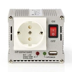Inverter 300W με έξοδο ημιτονικής κυματομορφής για μετατροπή τάσης από μπαταρίες 12VDC σε 230VAC