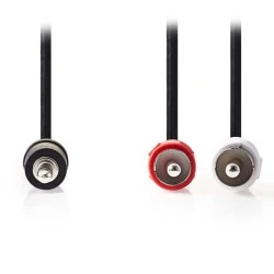 Καλώδιο NEDIS CAGB22200BK15 2x RCA αρσενικό σε 3.5mm Stereo αρσενικό 1.5 m