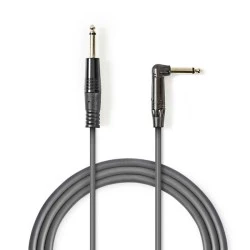 Καλώδιο ήχου mono NEDIS COTH23005GY50 6.35mm αρσ.- 6.35mm αρσ. γωνία 5m σε γκρι χρώμα