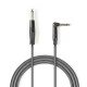 Καλώδιο ήχου mono NEDIS COTH23005GY50 6.35mm αρσ.- 6.35mm αρσ. γωνία 5m σε γκρι χρώμα