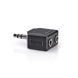Αντάπτορας NEDIS CAGB22945BK 3,5mm Stereo αρσ. - 2x 3,5mm Stereo θηλ. σε μαύρο χρώμα Αντάπτορας NEDIS CAGB22945BK 3,5mm Stereo αρσ. - 2x 3,5mm Stereo θηλ. σε μαύρο χρώμα