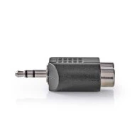 Αντάπτορας ήχου NEDIS CAGB22940BK 3.5mm αρσ. - 2x RCA θηλ. σε συσκευασία blister