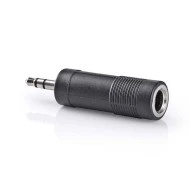 Αντάπτορας NEDIS CAGB22935BK 3,5mm Stereo αρσ. - 6,35mm Stereo θηλ. σε μαύρο χρώμα