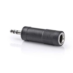 Αντάπτορας NEDIS CAGB22935BK 3,5mm Stereo αρσ. - 6,35mm Stereo θηλ. σε μαύρο χρώμα