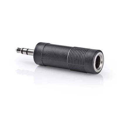 Αντάπτορας NEDIS CAGB22935BK 3,5mm Stereo αρσ. - 6,35mm Stereo θηλ. σε μαύρο χρώμα