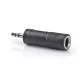 Αντάπτορας NEDIS CAGB22935BK 3,5mm Stereo αρσ. - 6,35mm Stereo θηλ. σε μαύρο χρώμα