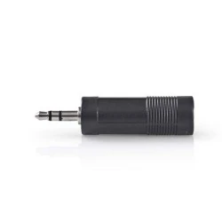 Αντάπτορας NEDIS CAGB22935BK 3,5mm Stereo αρσ. - 6,35mm Stereo θηλ. σε μαύρο χρώμα