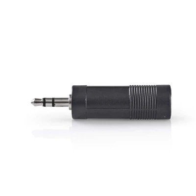 Αντάπτορας NEDIS CAGB22935BK 3,5mm Stereo αρσ. - 6,35mm Stereo θηλ. σε μαύρο χρώμα