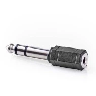 Αντάπτορας NEDIS CAGB23930BK 6,35mm Stereo αρσ. - 3,5mm Stereo θηλ. σε συσκευασία blister