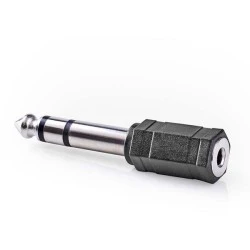 Αντάπτορας NEDIS CAGB23930BK 6,35mm Stereo αρσ. - 3,5mm Stereo θηλ. σε συσκευασία blister