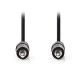 Καλώδιο ήχου NEDIS CAGB22000BK20 3.5mm αρσ. Stereo - 3.5mm αρσ. Stereo μήκους 2.0m