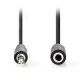 Καλώδιο προέκτασης ήχου NEDIS CAGB22050BK50 3.5mm Stereo αρσ. – 3.5mm Stereo θηλ. 5.00m