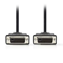 Καλώδιο NEDIS CCGB32000BK20 DVI-D Dual αρσενικό σε DVI-D Dual αρσενικό μήκους 2m