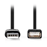 Καλώδιο - προέκταση NEDIS CCGB60010BK30 USB 2.0 A αρσενικό σε Α θηλυκό μήκους 3.00m
