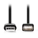 Καλώδιο - προέκταση NEDIS CCGB60010BK30 USB 2.0 A αρσενικό σε Α θηλυκό μήκους 3.00m