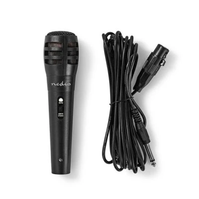 Ενσύρματο δυναμικό μικρόφωνο NEDIS MPWD15BK -75 dB με καλώδιο 5m Ενσύρματο δυναμικό μικρόφωνο NEDIS MPWD15BK -75 dB με καλώδιο 5m