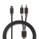 Καλώδιο ήχου NEDIS CABW24020AT02 από 2x RCA αρσενικό σε RCA θηλυκό 0.20m Καλώδιο ήχου NEDIS CABW24020AT02 από 2x RCA αρσενικό σε RCA θηλυκό 0.20m