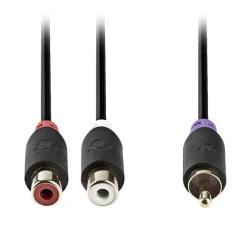 Καλώδιο ήχου NEDIS CABW24010AT02 από RCA αρσενικό 2 x RCA θηλυκό 0.20m