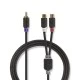 Καλώδιο ήχου NEDIS CABW24010AT02 από RCA αρσενικό 2 x RCA θηλυκό 0.20m