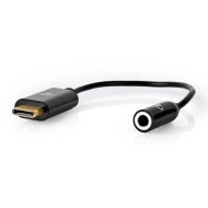 Καλώδιο-αντάπτορας NEDIS CCBW65950BK015 USB 3.2 Gen 1 Type-C αρσ. σε 3.5 mm θηλ. 0,15m